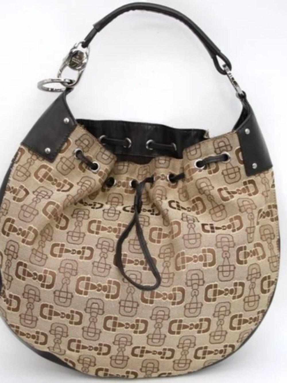 Gucci Drawstring Large Horsebit Hobo Bag